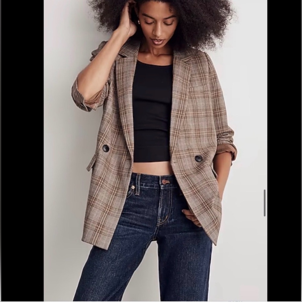 Madewell Caldwell Double Breasted Blazer size L
